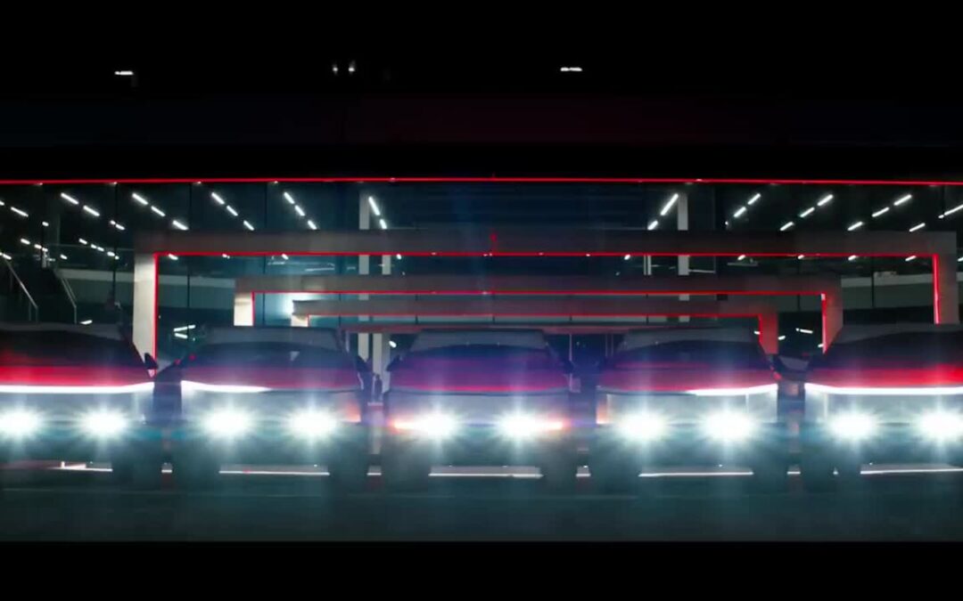 Video: Tesla Cybertruck lichtshow voor kerst